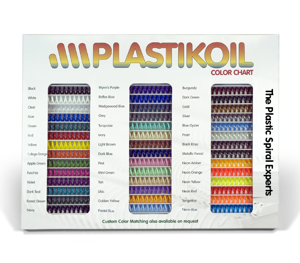 Muestrario de colores espiral plástico