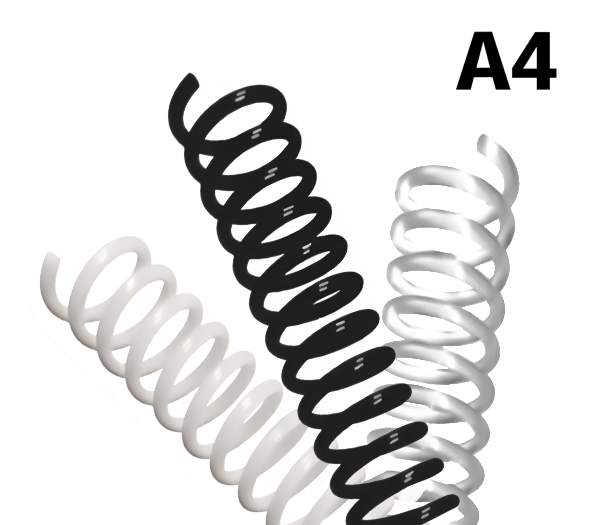 Espiral de plástico - Colores estándar