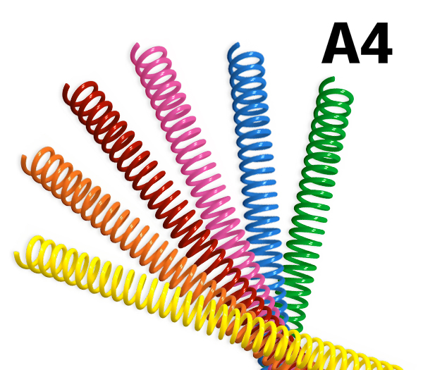 Espiral de plástico - Colores parchís