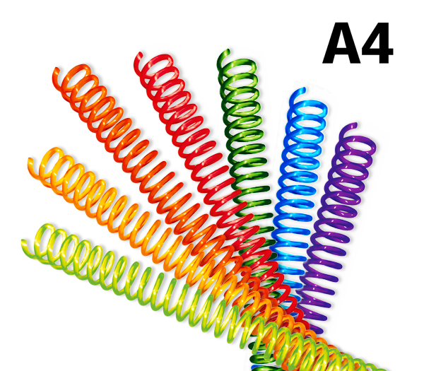 Espiral de plástico - Colores neón