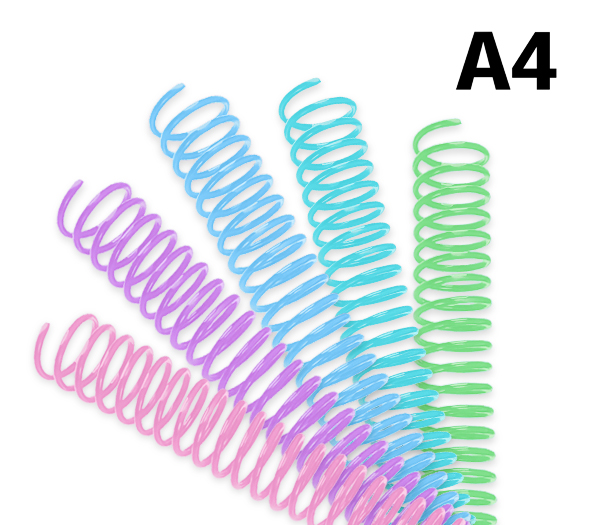 Espiral de metal - Colores pastel