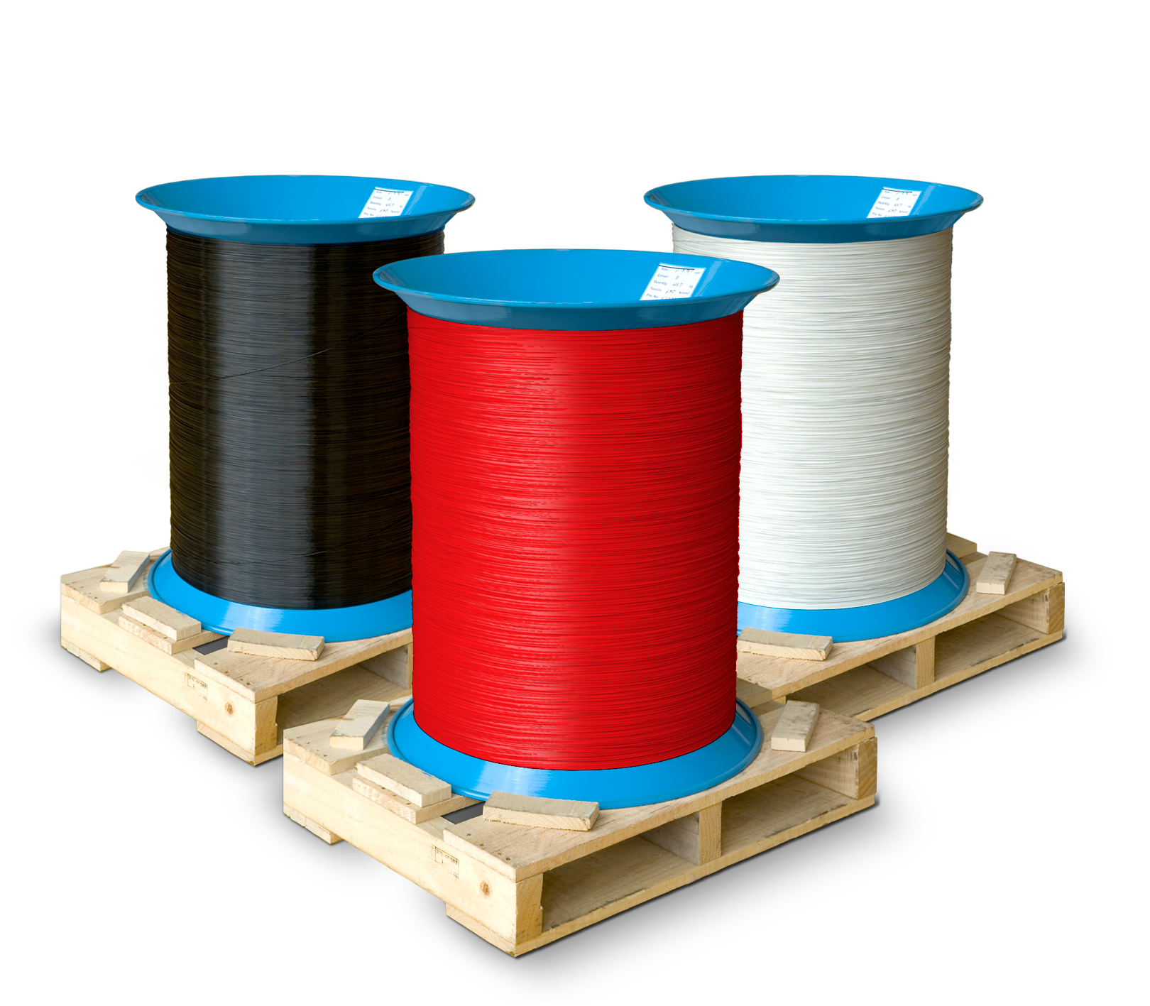 Bobinas de hilo metálico